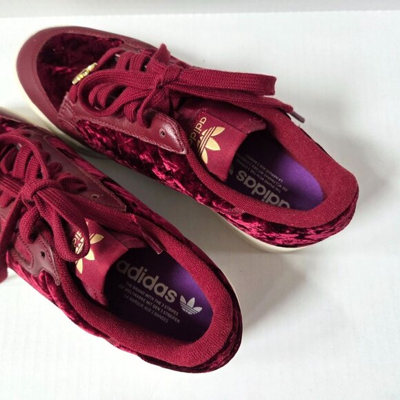 Adidas Shoes Mens 7 Continental 80 Collegiate Burgundy Velvet EH0173 - Picture 10 of 12
